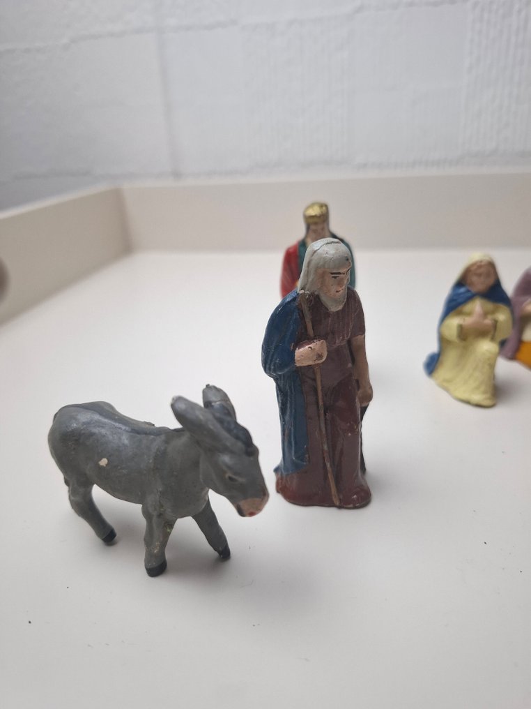 In de stijl van Marolin - Nativity scene - Composite - Set of 12 nativity figures #1.0