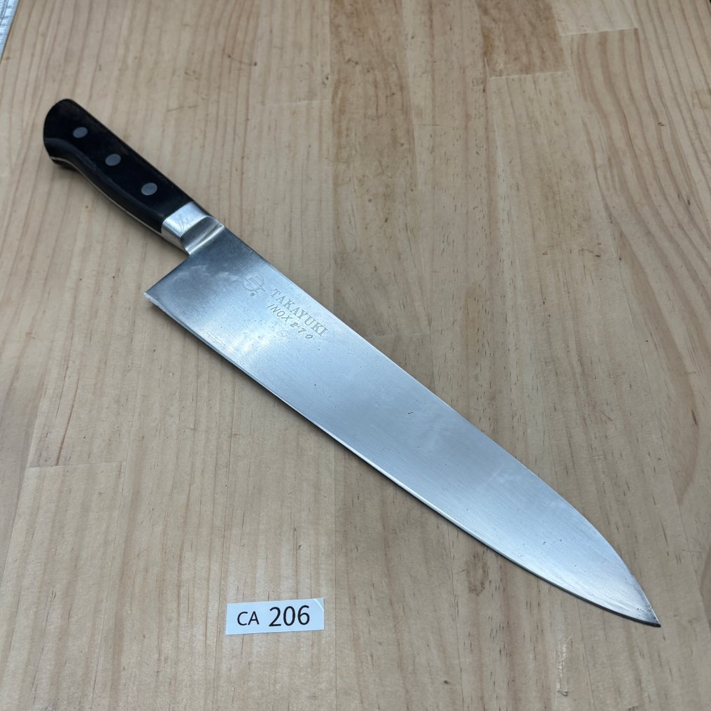 Big Gyuto Sakai Takayuki - Køkkenkniv - kokkekniv - rustfrit stål - Japan #1.0