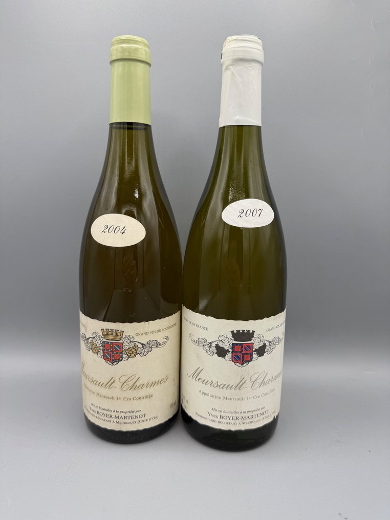 2007 & 2004 Boyer-Martenot "Charmes" - Meursault 1er Cru - 2 Bottles (0.75L) #1.0