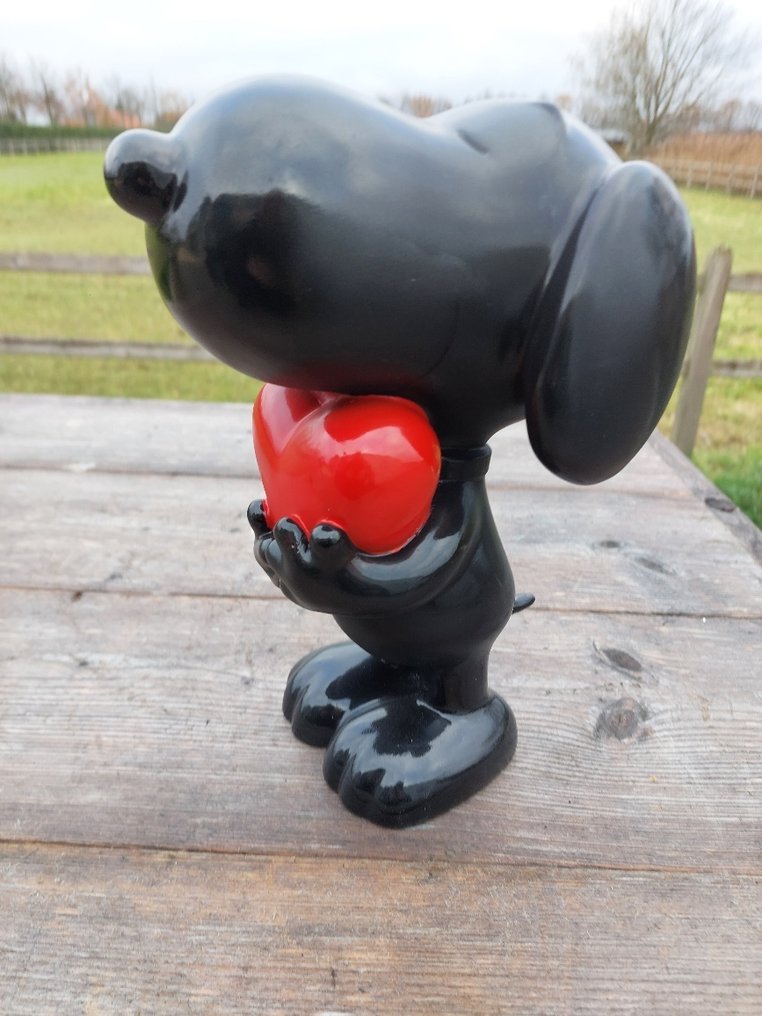 雕像, black snoopy - 28 cm - polyresin #3.2
