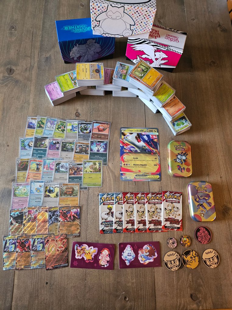 Pokémon - 1400 Mixed collection - Scarlet & Violet - 1400 Item collection! - 1350 Bulk + 25 Poke Ball Reverse + Ex Cards + More #1.0