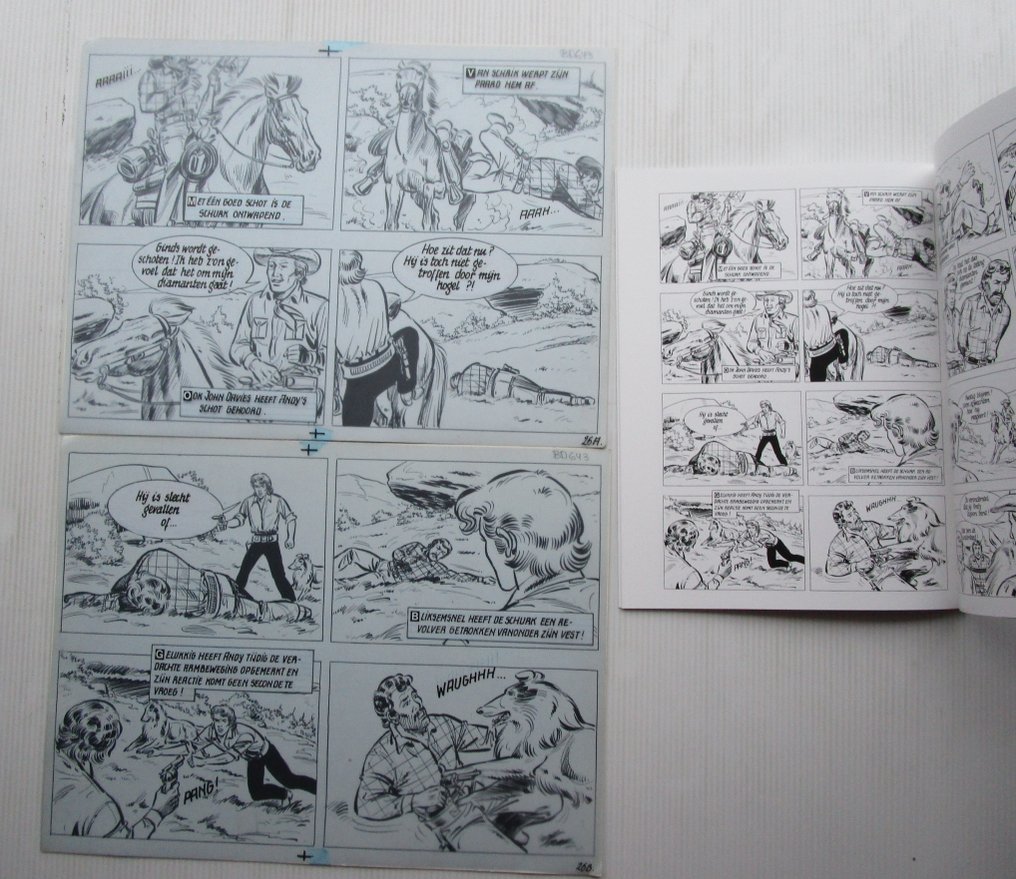 Bessy 8 - Paard zonder ruiter + originele pagina (p.26) - 1 Album - First edition - 2009 #1.0