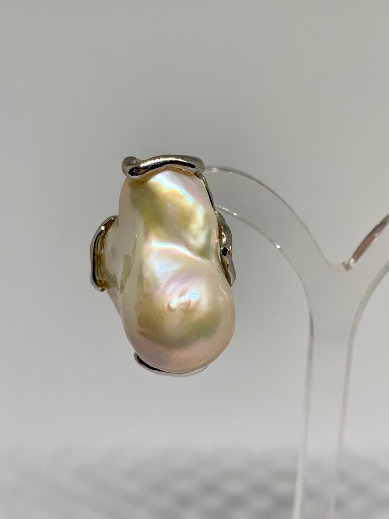 Senza prezzo di riserva - Orecchini Argento Perla - Perle barocche #1.0