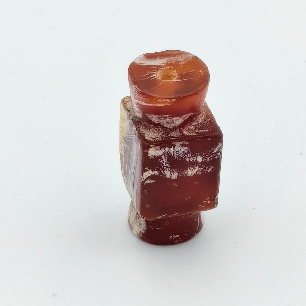 古藏语/尼泊尔语 天然带状玛瑙 Cong Bead Talisman - 31 mm  (没有保留价) #2.1