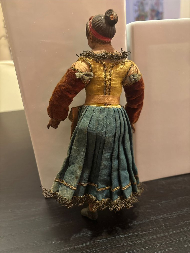 耶穌降生場景 - 那不勒斯圣诞马槽小雕像 - 20厘米 - Terracotta, 紡織品 #3.2