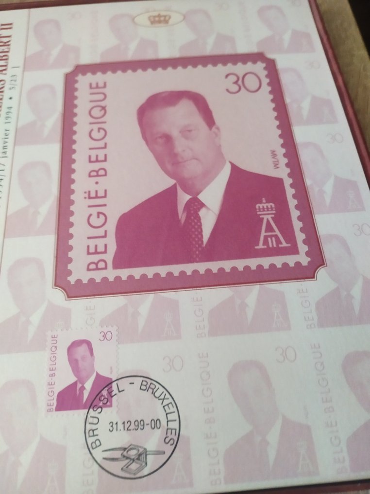 Belgien 1999/2000 - 2 Geschenkboxen Millénium Albert II und Hochzeit Prinz Philippe #1.0