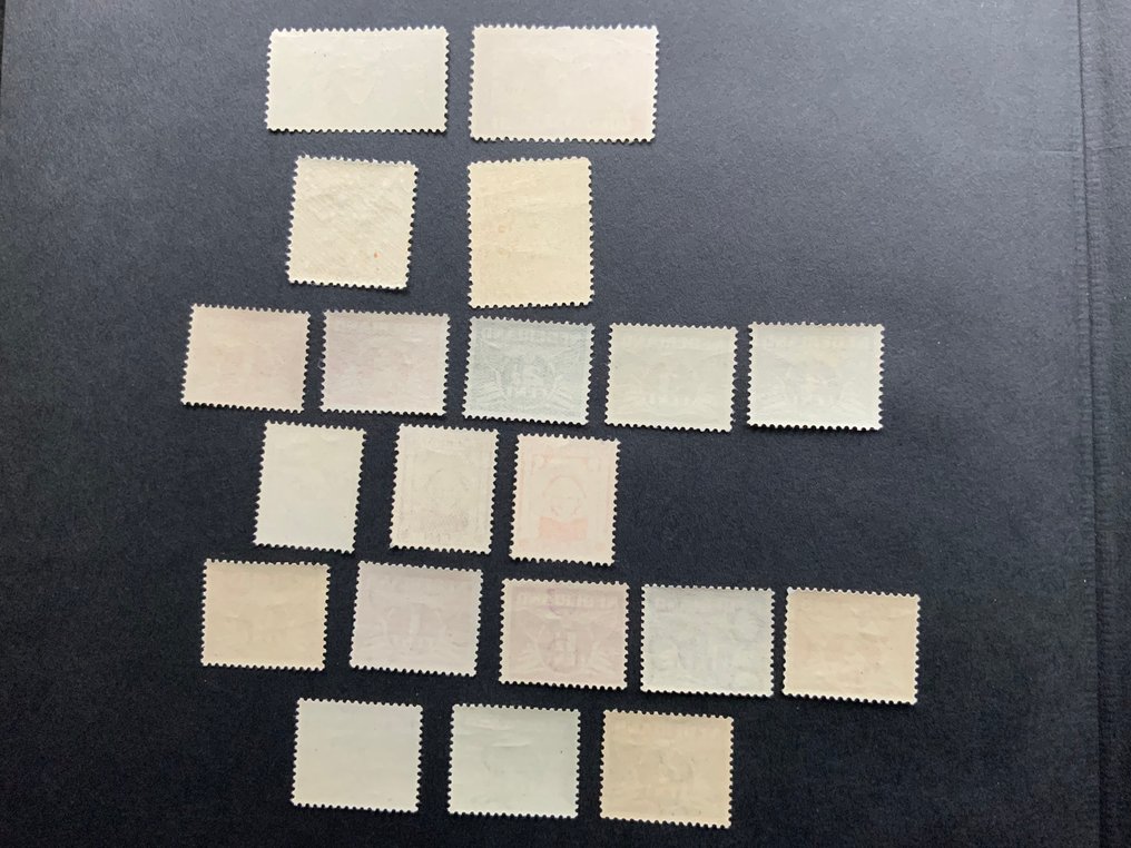 Netherlands 1923/1927 - Post-processed also with and without watermark. - Nvph 134-135+139-148+166-176+199-211. #1.0