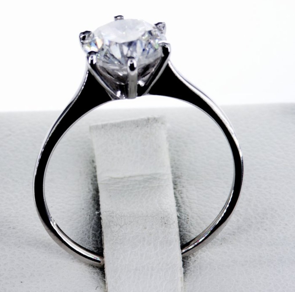 1 pcs 钻石 (天然) - 1.66 ct - 圆形 - D (无色) - SI2 微内含二级 - 以色列宝石中心(G.C.I.) #1.0