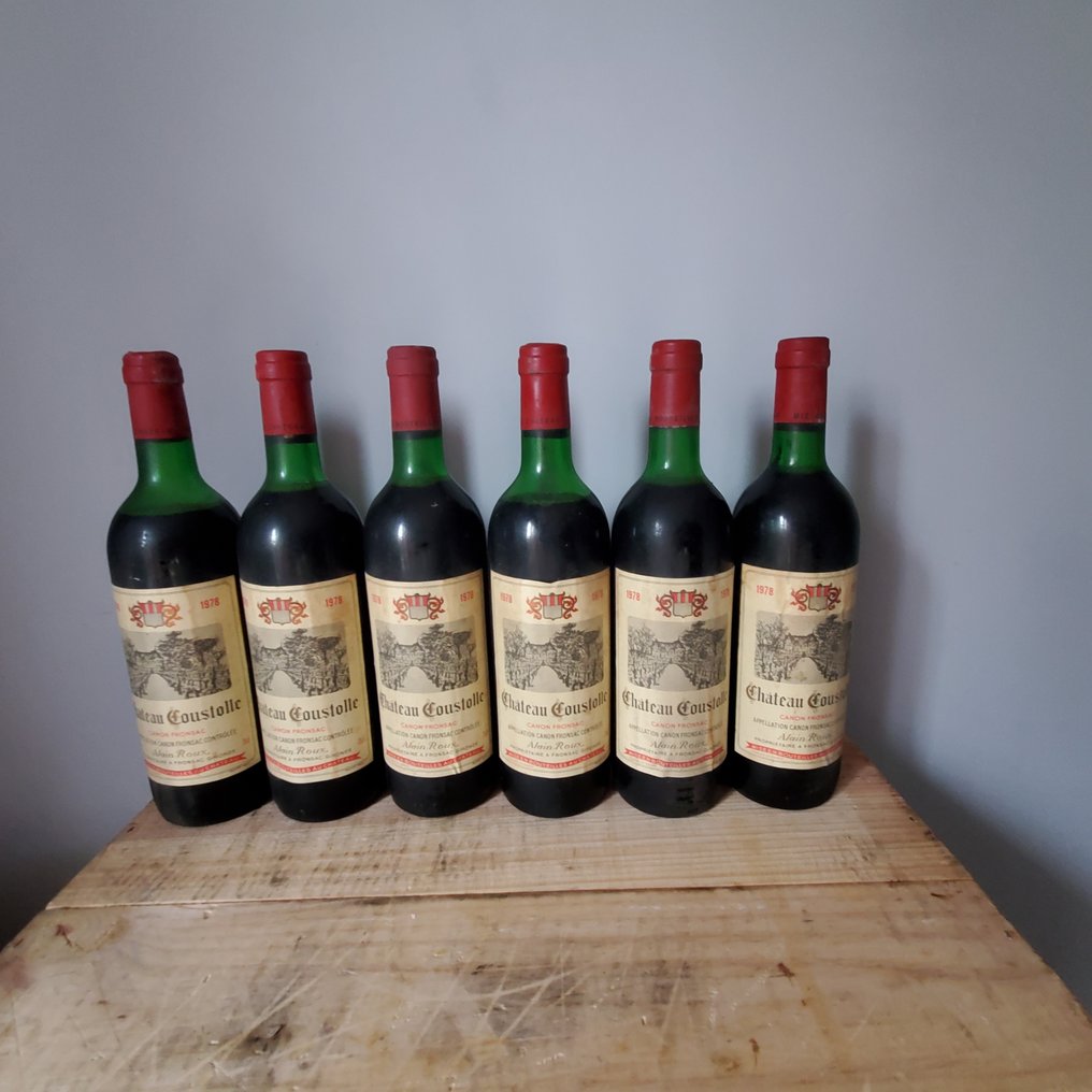 1978 Chateau Coustolle - Burdeos - 6 Botellas (0,75 L) #1.0