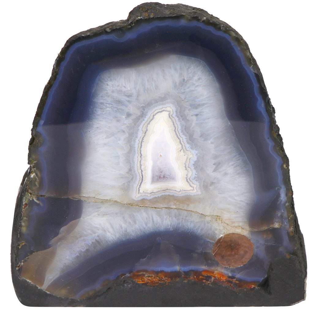 No Reserve - Blue Agate - Geode - 21x19x12 cm- 5.8 kg #1.0
