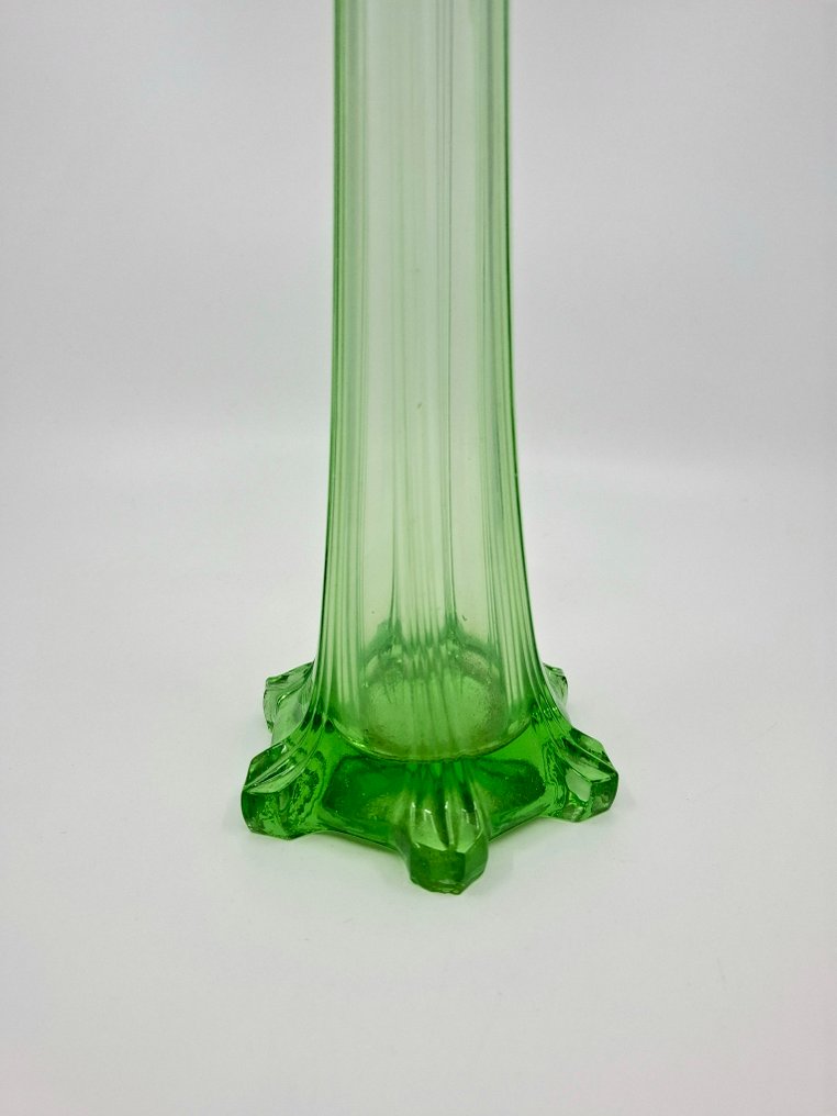 Vase - Uranium glass - Soliflore 40 cm #2.1
