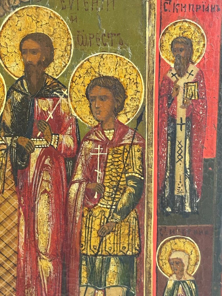 Icon - Five saints - Wood #4.3