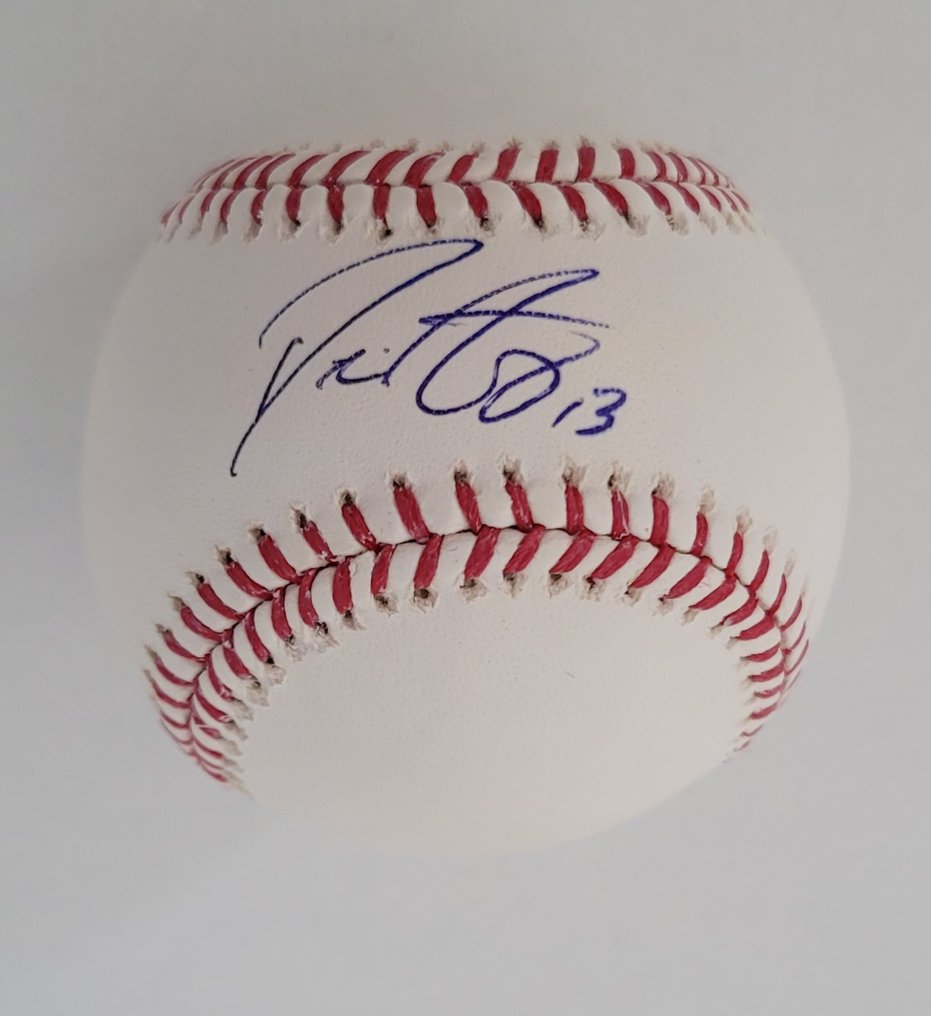 New York Yankees - MLB - Dustin Ackley - Basebol - bola, Autógrafo com COA da Beckett #2.1