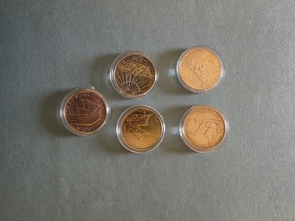 Ιταλία, Δημοκρατία 500 Lire argento (20 monete) (χωρίς τιμή ασφαλείας) #1.0