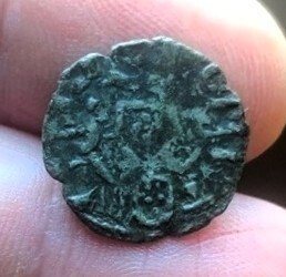 . Portugal D. Afonso III (1248-1253). Dinheiro - Bolhão ND - Reverso Recunhado - Não catalogada - Rara (No reserve price) #1.0