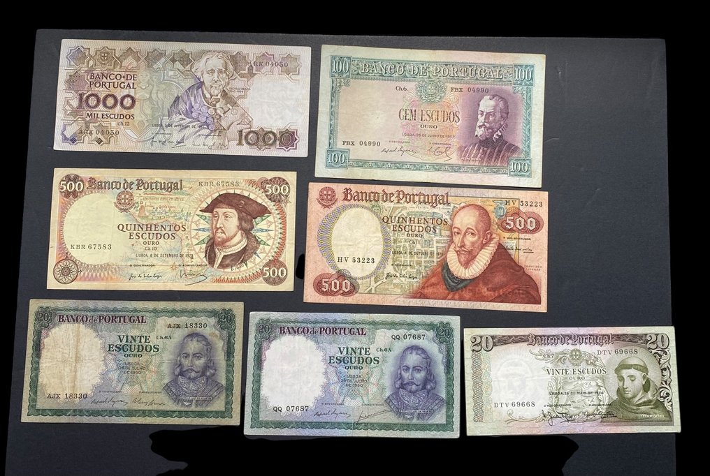 葡萄牙和殖民地. - 17 banknotes - various dates (没有保留价) #2.1