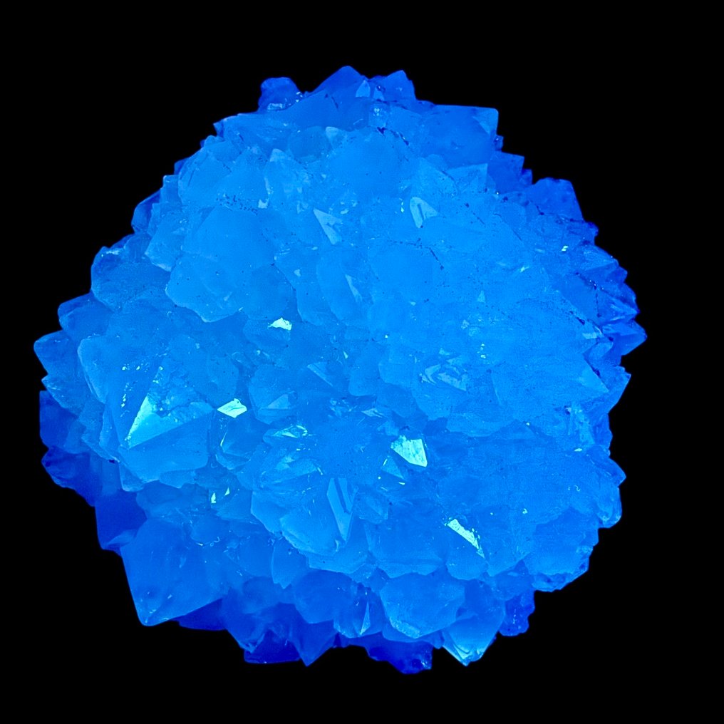 Fluorescent -> 'sun' of milky quartz - Height: 10 cm - Width: 9 cm- 290 g #3.2