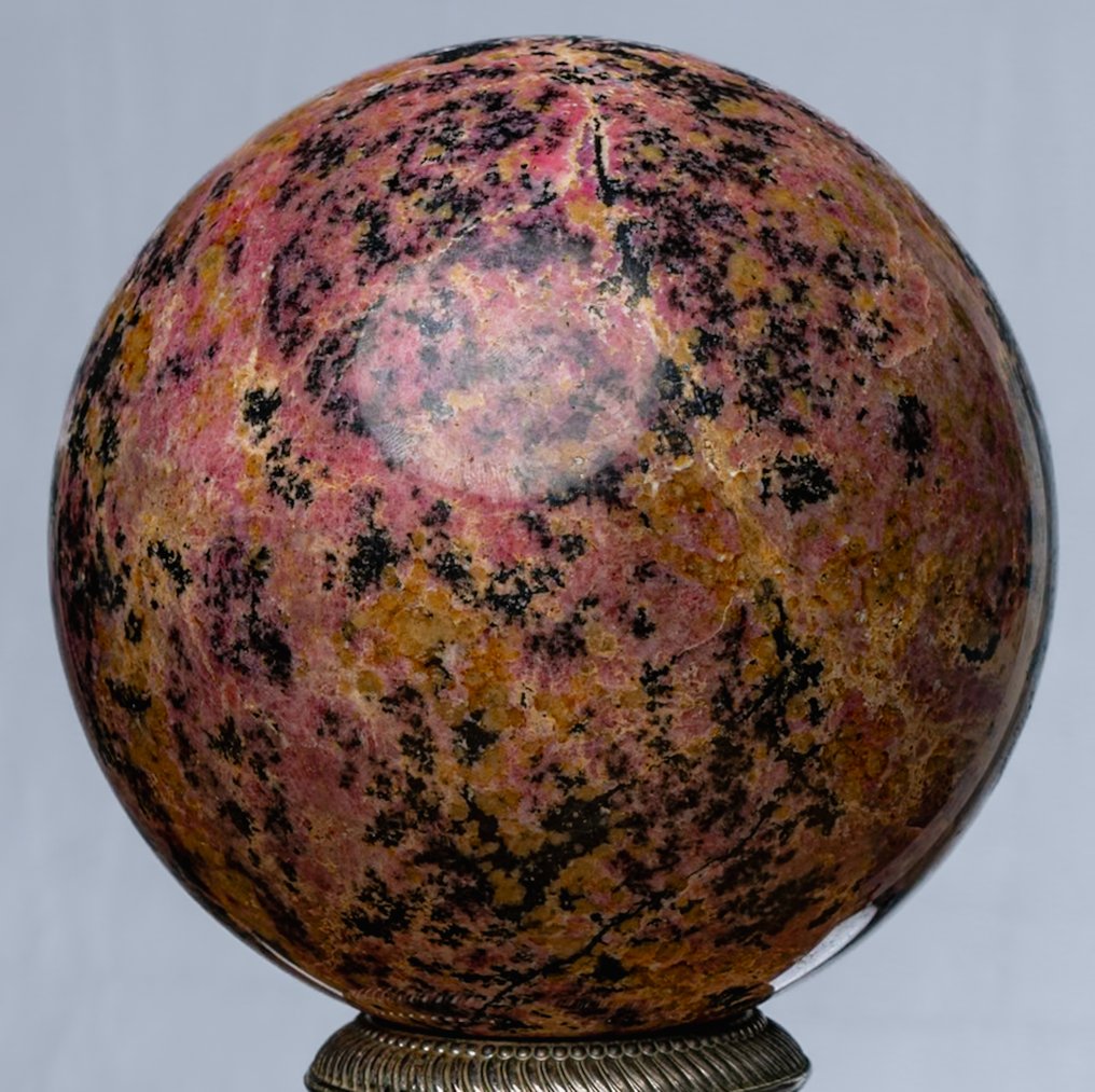 Rhodonite Quality Sphere Sphere - Height: 11.91 cm - Width: 11.91 cm- 3080 g #3.2