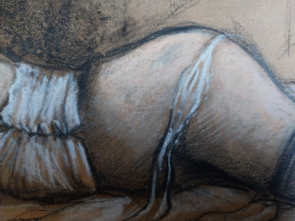 Fausto Maria Liberatore (1922-2004) - Pittore e modella (L' attesa) #2.1