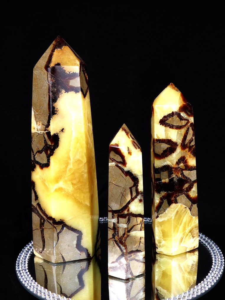 Septaria Obelisk - Height: 20.5 cm - Width: 6.3 cm- 1974 g - (3) #3.2