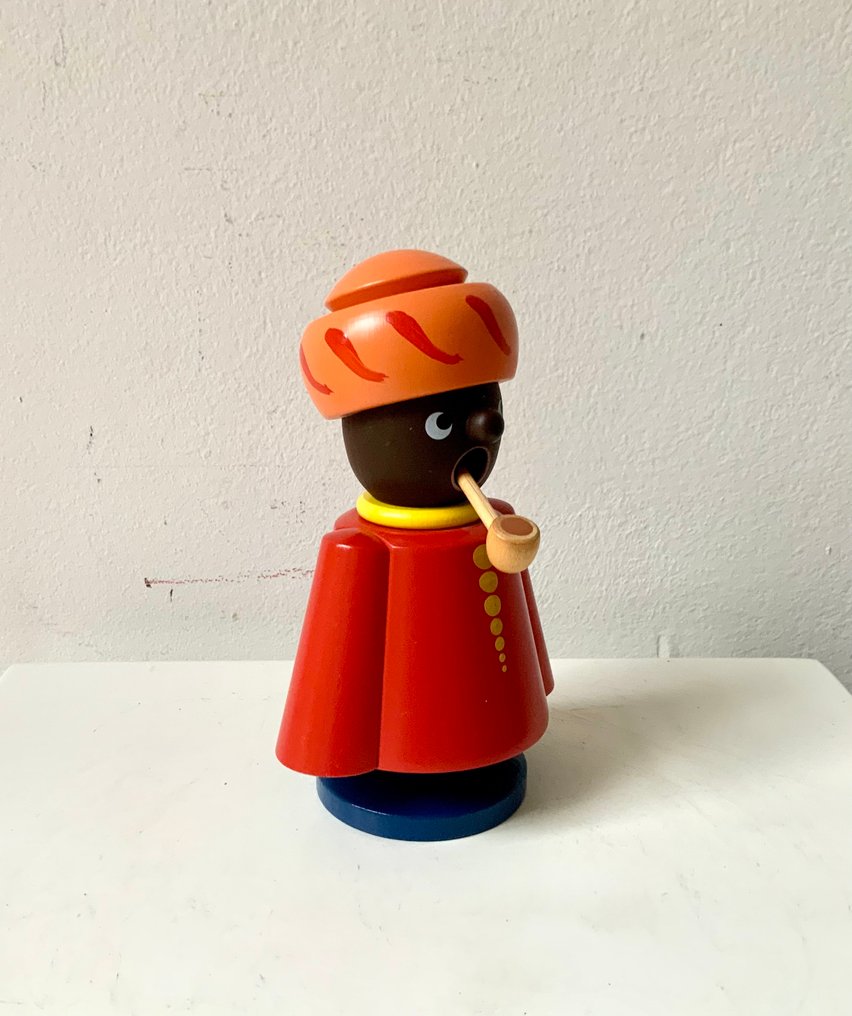 Statuetta di Natale SF Seiffener Volkskunst Dregeno - Mohr - Legno - Erzgebirge #4.3