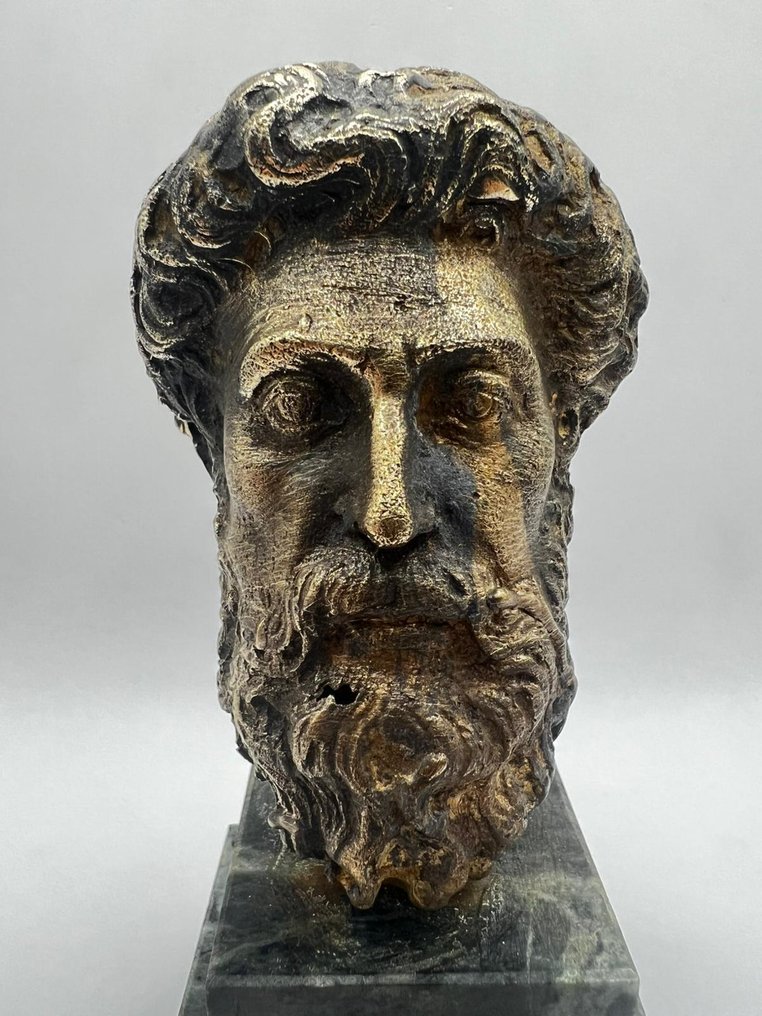 雕塑, Marco Aurelio - 16 cm - 黄铜色 #2.1