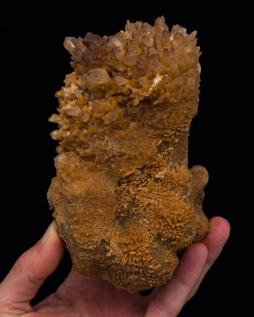 Αρμπόρεστεντ Κάλσιτ πάνω σε λιμόνιτη - Ύψος: 14.5 cm - Πλάτος: 8.5 cm- 857 g - (1) #4.3