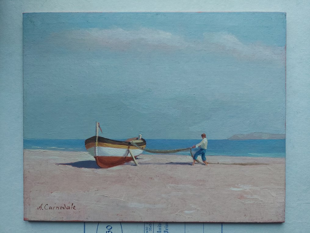 Alberto Carnevale (1931) - Sulla spiaggia #1.0