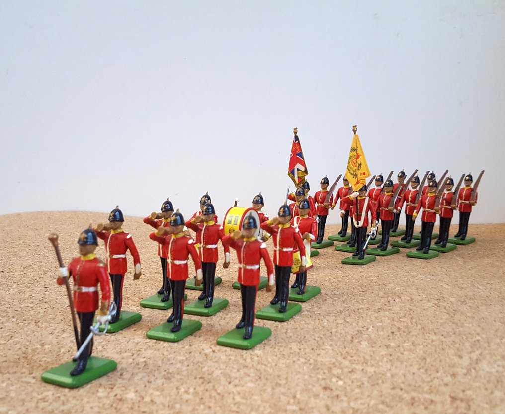 Figura in miniatura - Soldatini della guardia britannica in uniforme rossa  (24) - Metallo, Paint #1.0