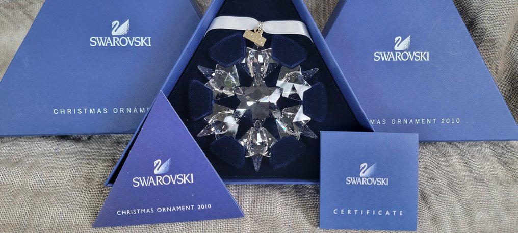 Swarovski - Figurine - Christmas Ornament - Annual Edition 2010 - 1041301 - Box + Certificate - Crystal #1.0
