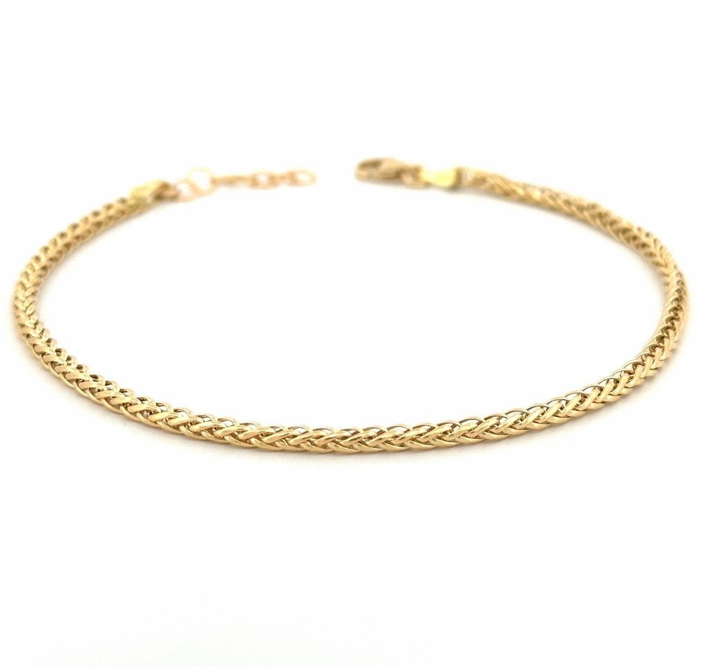 χωρίς τιμή ασφαλείας - Βραχιόλι - 18 καράτια Κίτρινο χρυσό - μήκος 18 έως 20 εκ. #1.0