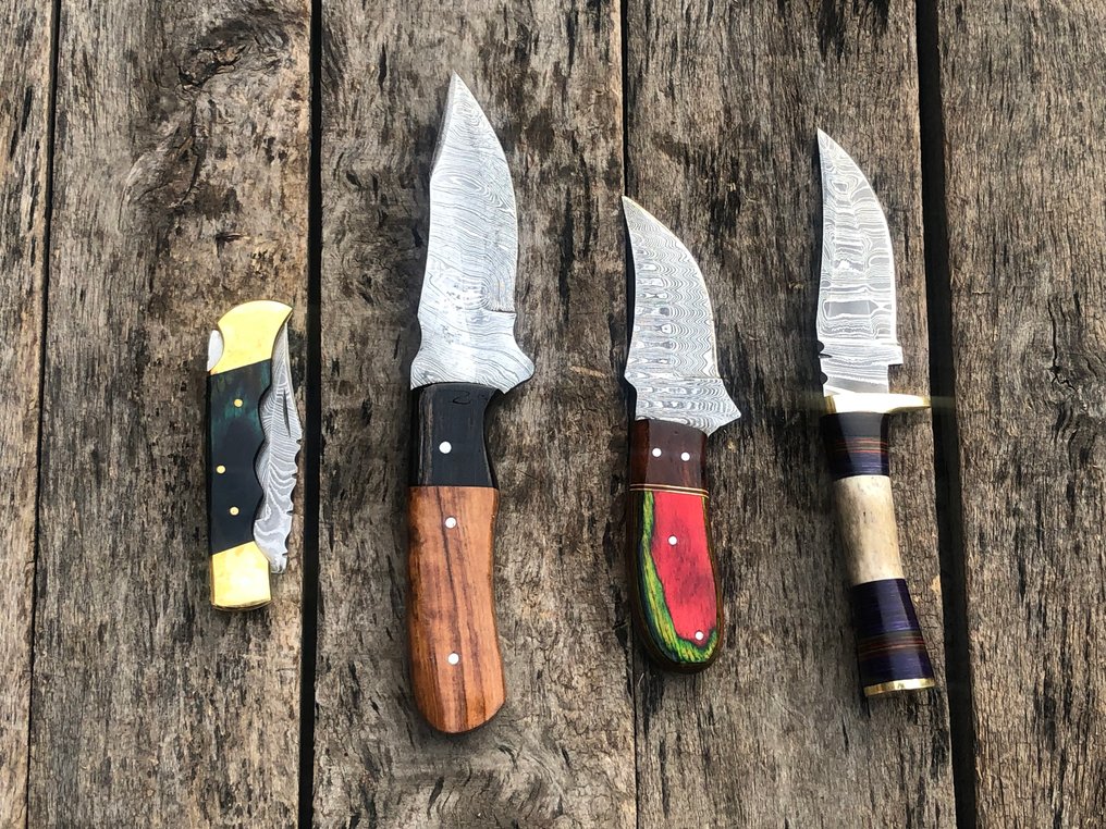 厨刀 - 声望手工制作的剥皮刀和多用途刀，锻造钢、鹿角、木材及稀有手柄 - 北美 - (R21) #1.0