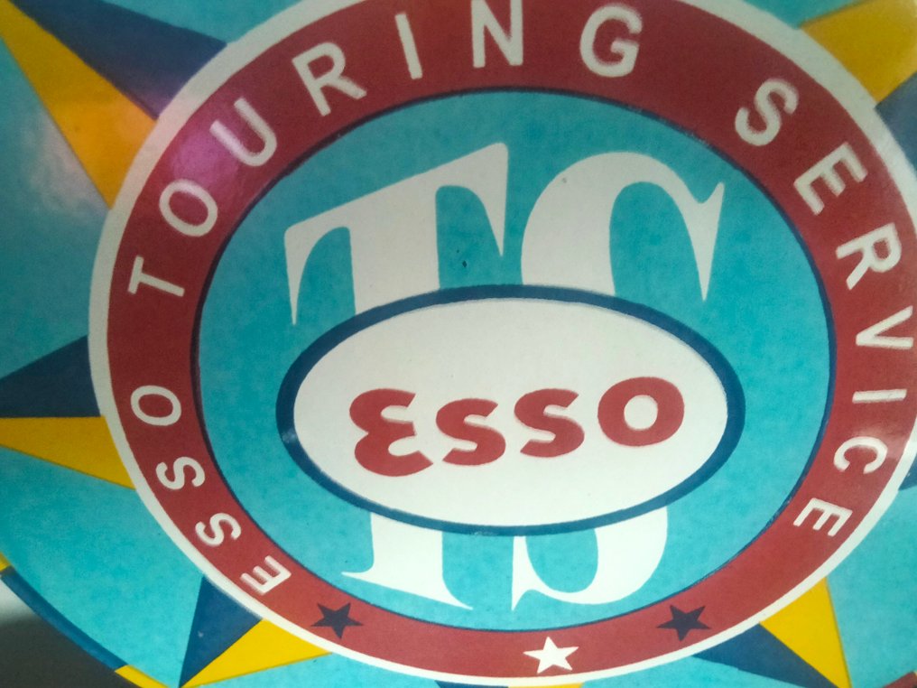 Sign - Esso - Emaille reclamebord Esso #2.1