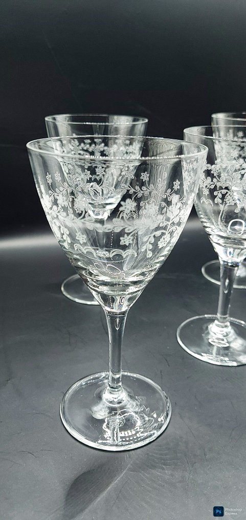 Boheems kristal - Borospohár (5) - Kristály - Gőzölt vörösboros poharak #2.1