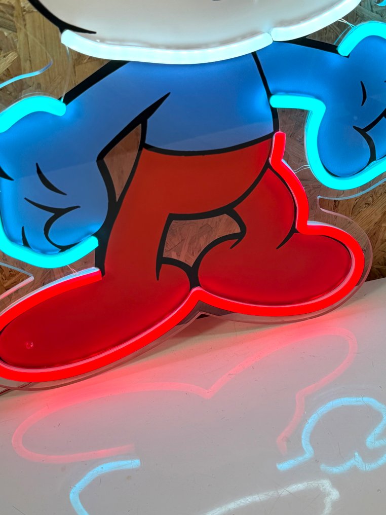 Enseigne néon publicitaire Schtroumpf - Insegna luminosa - Plexiglass #3.2