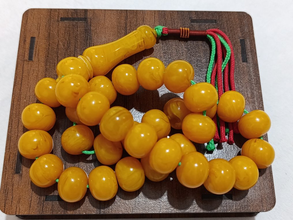  Ροζάριο - Κεχριμπάρι - 1970-1980 - Σπάνια Κομποσκοίνια Προσευχής  #1.0