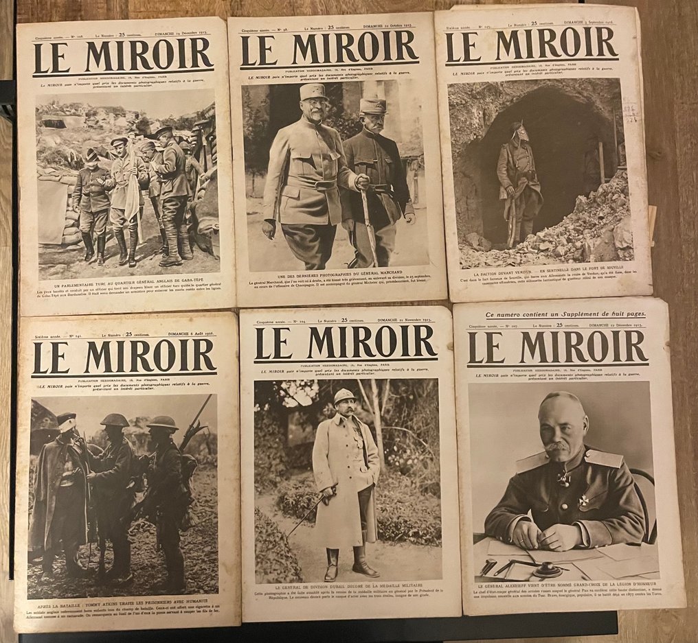 France - Le Miroir, 34 authentic WWI editions – Historical front photography - Military accessories - 1915 #1.0