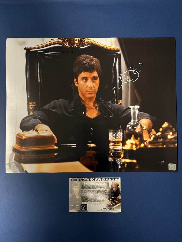 Scarface, Al Pacino (Tony Montana) - Signed in Person - with Authentic Signings Certificate - Autograph, photo #1.0