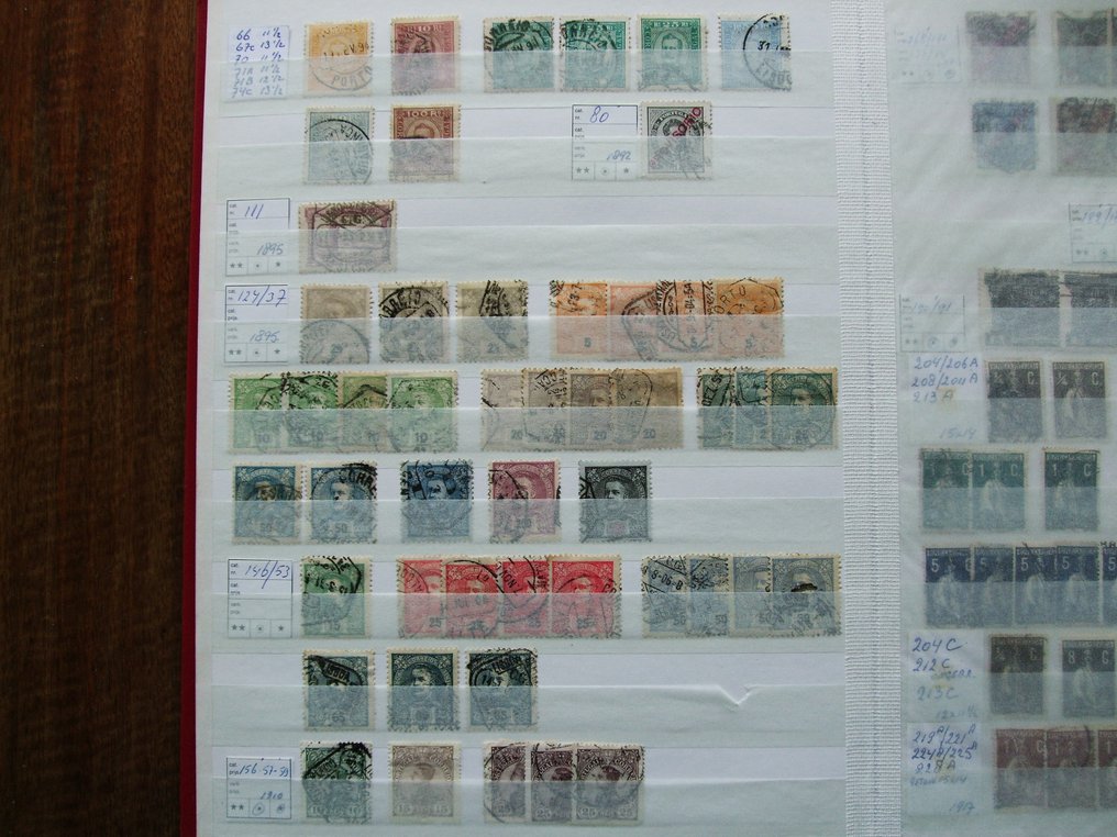 葡萄牙和殖民地 1870/2003 - 邮票收藏以混合状态交付至库存簿中。 #4.3