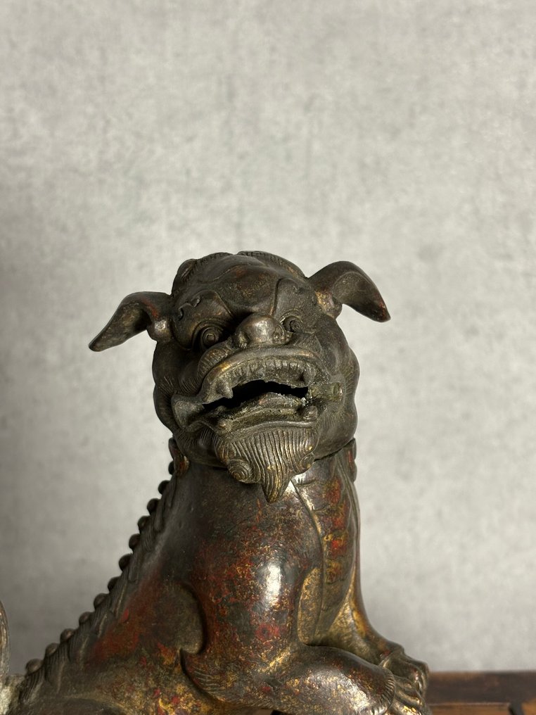 Foo dog incense burner - Bronze - Heisei period (1989-present) #1.0
