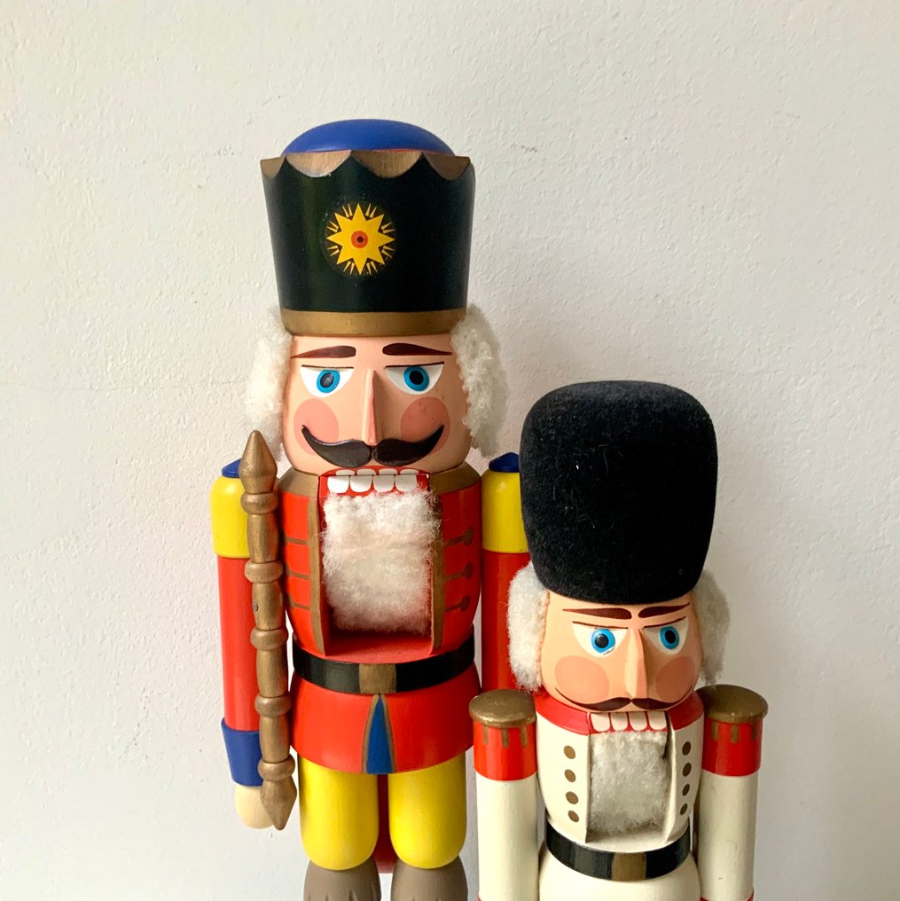 聖誕人形飾物 (2) - Roter König & Wachsoldat - 木 - 胡桃夹子 1980年代 #2.1
