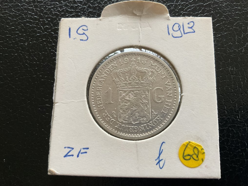 Nederland. Wilhelmina. 1 Gulden 1913 (Zonder minimumprijs) #1.0