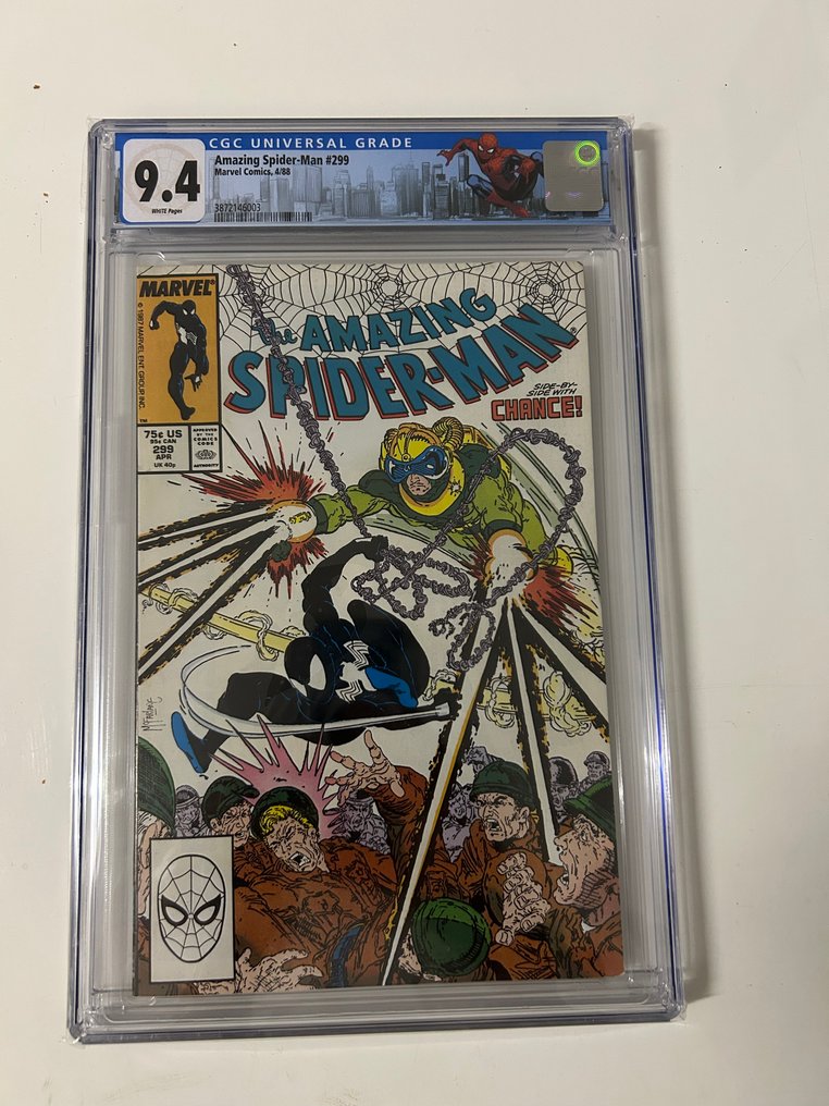 The Amazing Spider-Man #299 - Survival of the Hittest! - Venom cameo appearance - Custom Label - 1 Graded comic - 第一版 - 1987 - CGC 9.4 #1.0