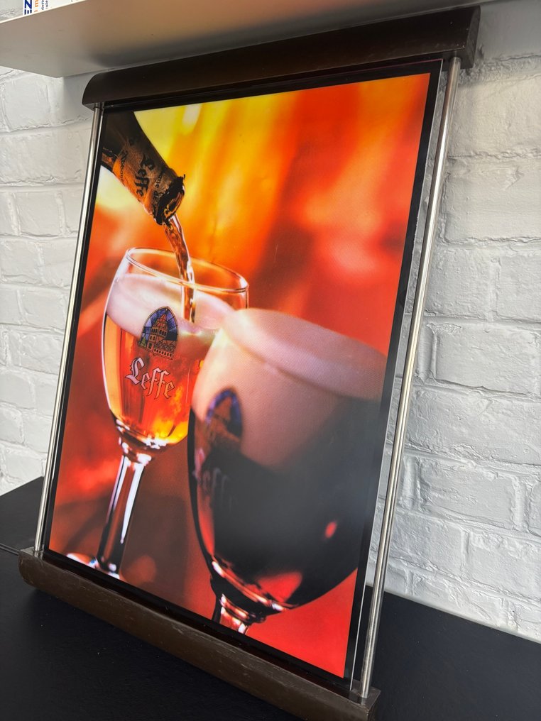 Φωτεινό πλαίσιο Leffe - Μπύρα - 65cm x 47cm - Διαφημιστική πινακίδα - Πλαστικό, Σίδερο #4.3