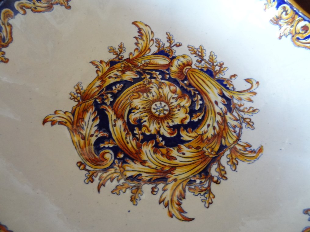 Gien - Μπολ - Faience - Schale Ormolu Montierung #2.1