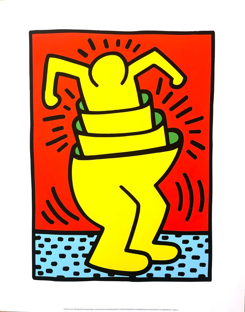 Keith Haring - Untitled (cup man) - Artestar licensed print #1.0
