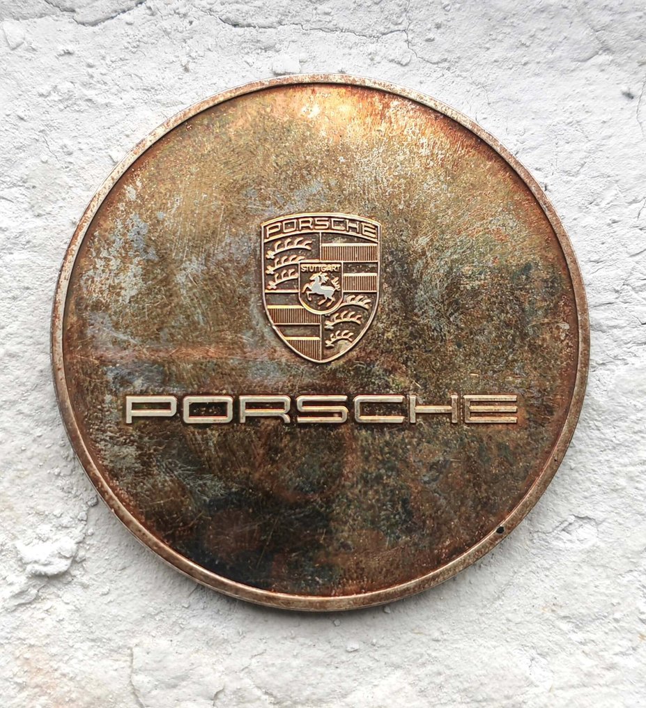 Porsche - 保时捷牌匾 - 标志 - 黄铜色, 铜 #1.0