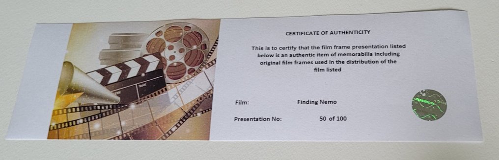 Finding Nemo - Framed Film Cell Reel Display #2.1