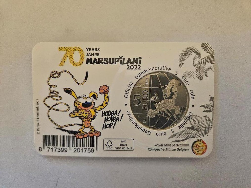 比利時. 5 Euro 2019/2023 (4 coincards)  (沒有保留價) #4.3