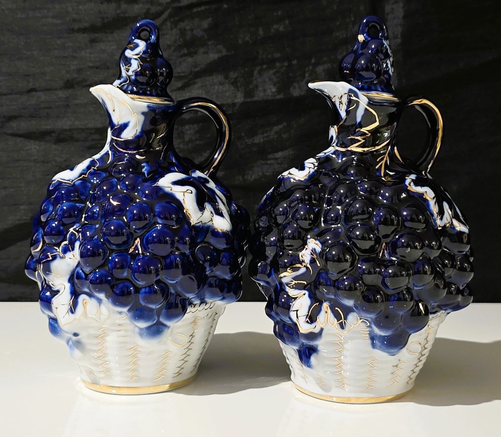 Lomonosov - Φιάλη οίνου (2) - Πορσελάνη - Lomonosov καράφα σταφύλια #1.0